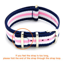 Load image into Gallery viewer, CIVO NATO Strap 4 Packs 18mm 20mm 22mm Premium Ballistic Nylon Watch Bands Zulu Style with Stainless Steel Buckle for Men Women