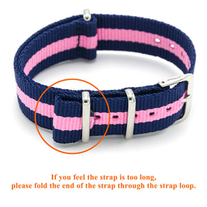 CIVO NATO Strap 4 Packs 18mm 20mm 22mm Premium Ballistic Nylon Watch Bands Zulu Style with Stainless Steel Buckle for Men Women