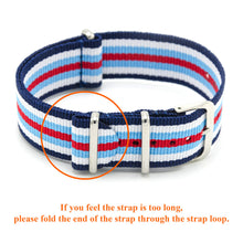 Load image into Gallery viewer, CIVO NATO Strap 4 Packs 18mm 20mm 22mm Premium Ballistic Nylon Watch Bands Zulu Style with Stainless Steel Buckle for Men Women