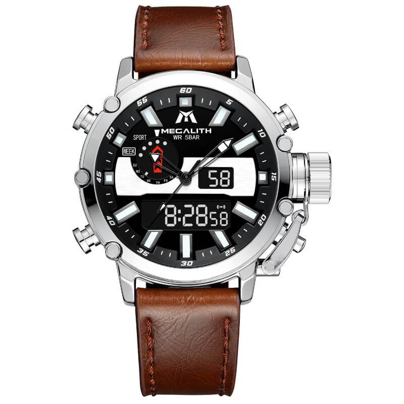 8229M | Quartz Men Watch | Leather Band-megalith watch