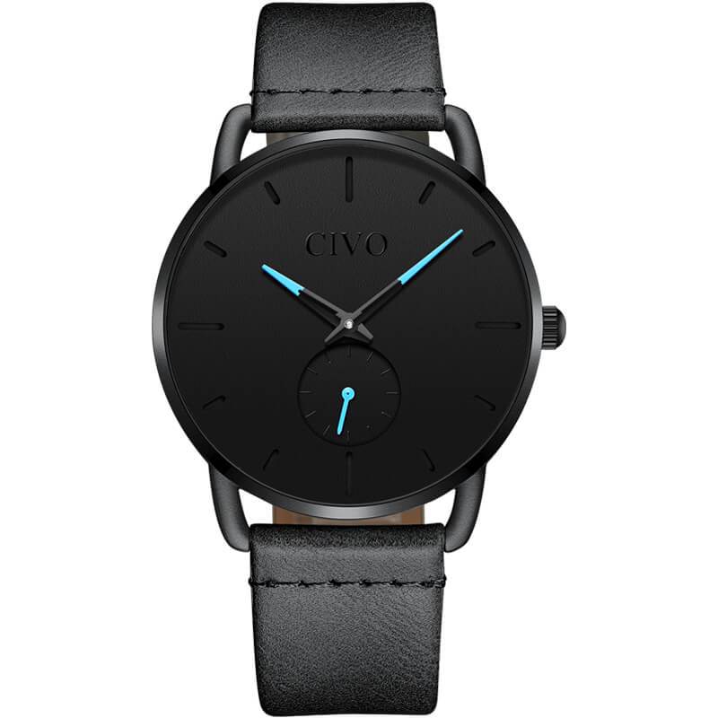 8085C | Quarz-Herrenuhr | Lederarmband