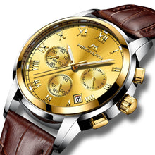 Laden Sie das Bild in den Galerie-Viewer, 0060M | Quarz-Herrenuhr | Lederarmband