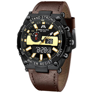8230M | Quartz Men Watch | Leather Band-megalith watch