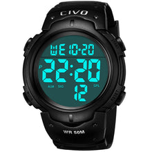 Laden Sie das Bild in den Galerie-Viewer, 1068C | Quartz Digital Men Watch | Rubber Band-megalith watch
