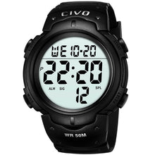 Laden Sie das Bild in den Galerie-Viewer, 1068C | Quartz Digital Men Watch | Rubber Band-megalith watch