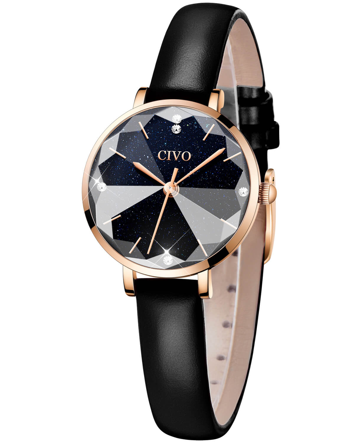 Quartz Women Watch | Leather Band | CIVO 8128C-megalith watch