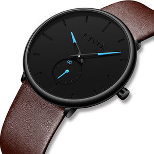 0124C | Quartz Men Watch | Leather Band