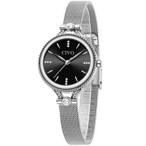 8121C | Quartz Women Watch | Mesh Band-megalith watch