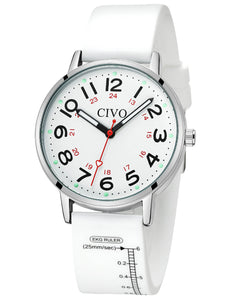 Quartz Women Watch | Rubber Band | CIVO 8144C-megalith watch