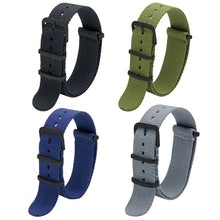 Load image into Gallery viewer, NATO Strap 4/8 Packs - 16mm 18mm 20mm 22mm 24mm Premium Ballistic Nylon Watch Bands Zulu Style with Stainless Steel Buckle