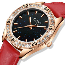 Laden Sie das Bild in den Galerie-Viewer, 8118C | Quarzuhr für Damen | Lederarmband
