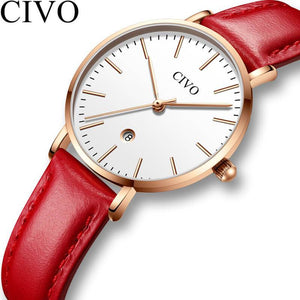 8062C | Quarzuhr für Damen | Lederarmband