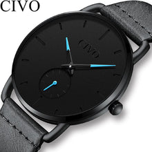 Laden Sie das Bild in den Galerie-Viewer, 8085C | Quarz-Herrenuhr | Lederarmband