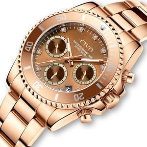 Chronograph Women Watch | Stainless steel Band | 8124C