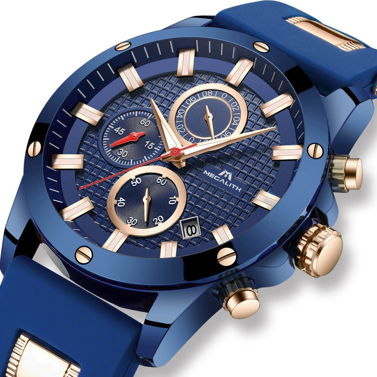 Mens watch on sale rubber band
