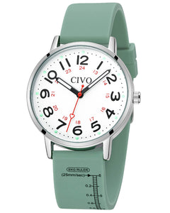 Quartz Women Watch | Rubber Band | CIVO 8144C-megalith watch