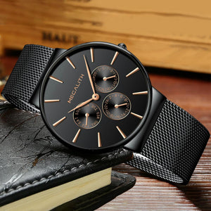 0047M | Quartz Men Watch | Mesh Band