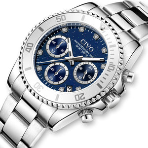 Chronograph Women Watch | Stainless steel Band | 8124C
