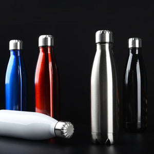 350/500/750/1000 ml doppelwandige isolierte Vakuumflasche Edelstahl-Wasserflasche BPA-freie Thermoskanne für Sportwasserflaschen
