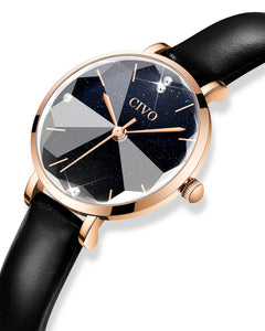 Quartz Women Watch | Leather Band | CIVO 8128C-megalith watch