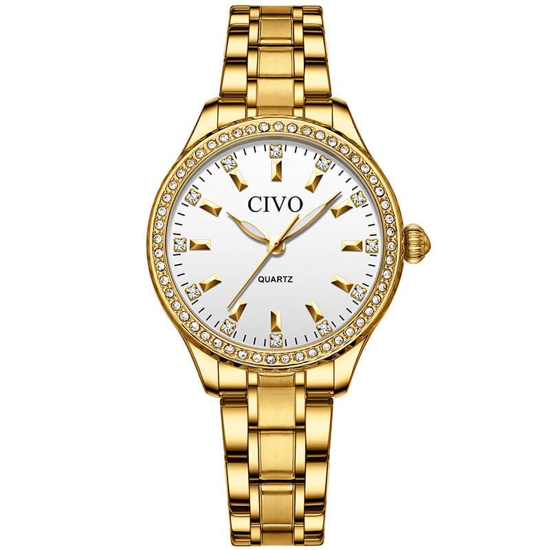 8114C | Quartz Women Watch | Stainless steel Band-megalith watch