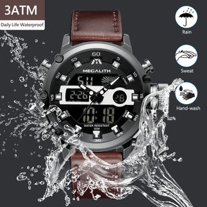 8051M | Quartz Men Watch | Leather Band