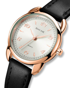 P2278 | Quartz Women Watch | Leather Band-megalith watch