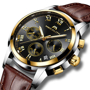 0060M | Quarz-Herrenuhr | Lederarmband