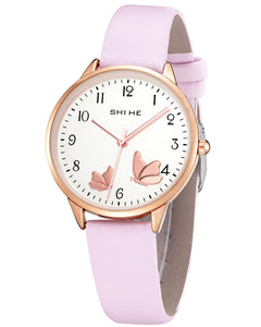 P2277 | Quartz Women Watch | Leather Band-megalith watch