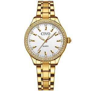 8114C | Quartz Women Watch | Stainless steel Band-megalith watch