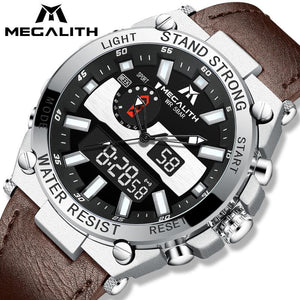 8230M | Quartz Men Watch | Leather Band-megalith watch