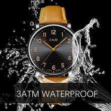 Laden Sie das Bild in den Galerie-Viewer, 2088C | Quarz-Herrenuhr | Lederarmband