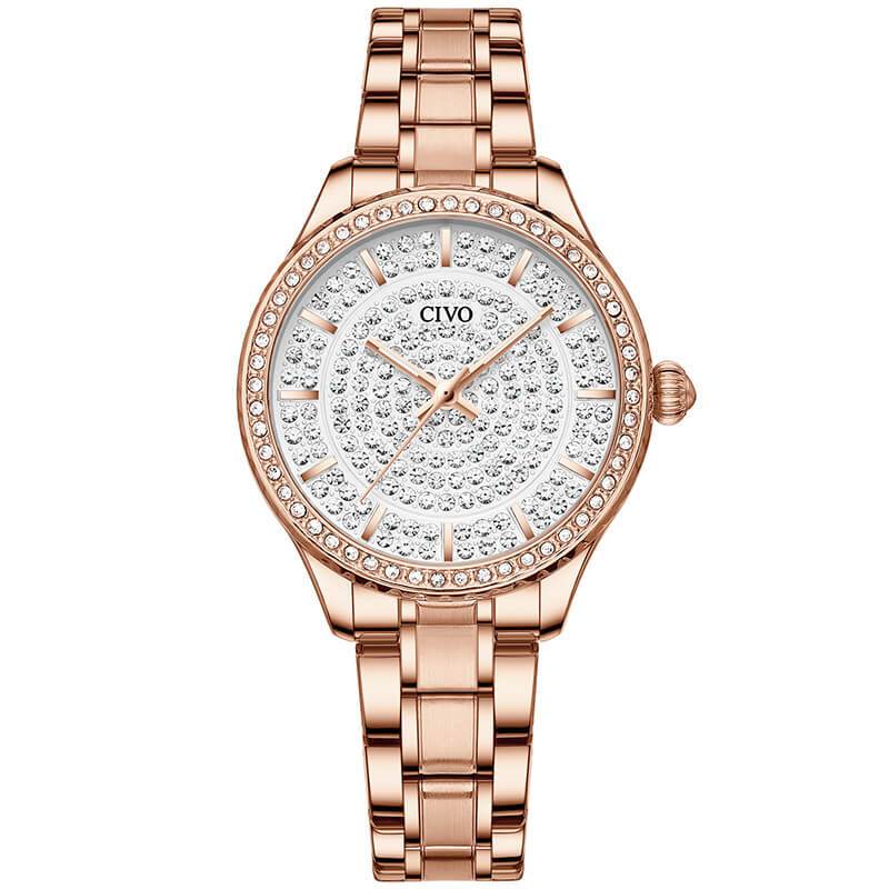 8113C | Quartz Women Watch | Stainless steel Band-megalith watch