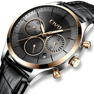 8016C | Quarz-Herrenuhr | Lederarmband