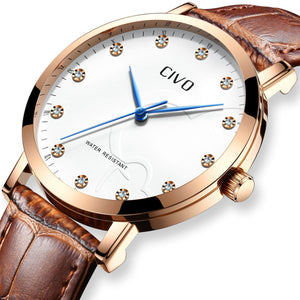 2047C | Quarzuhr für Damen | Lederarmband