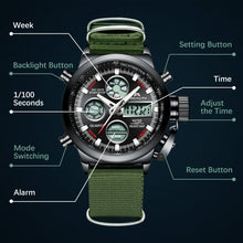 Laden Sie das Bild in den Galerie-Viewer, 0031M | Quarzuhr für Herren | Nylonarmband