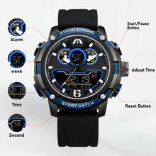 Load image into Gallery viewer, Analog Digital Watch | Rubber Band | 8268M
