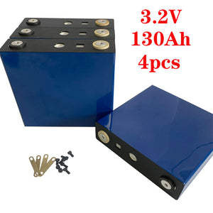 4PCS new 3.2V 130Ah  service life 3500/ times 12V130ah solar storage battery pack instead of 3.2V120Ah/150Ah