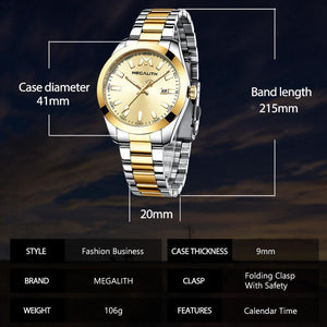 8603M | Quartz Men Watch | Stainless Steel Band-megalith watch