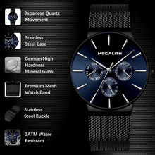 Laden Sie das Bild in den Galerie-Viewer, 0047M | Quarzuhr für Herren | Mesh-Armband