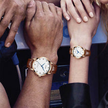 Laden Sie das Bild in den Galerie-Viewer, 2047C | Quarz-Herrenuhr | Lederarmband