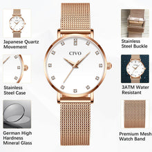 Load image into Gallery viewer, 8055C | Quartz Women Watch | Mesh Band