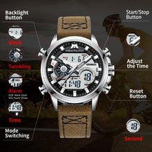 Load image into Gallery viewer, Analog Digital Watch | Leather Band | 8276M