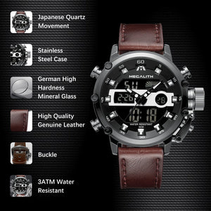 8051M | Quartz Men Watch | Leather Band