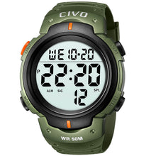 Laden Sie das Bild in den Galerie-Viewer, 1068C | Quartz Digital Men Watch | Rubber Band-megalith watch