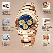 Load image into Gallery viewer, Chronograph Women Watch | Stainless steel Band | 8124C