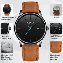 Load image into Gallery viewer, 8082C | Quartz Men Watch | Leather Band