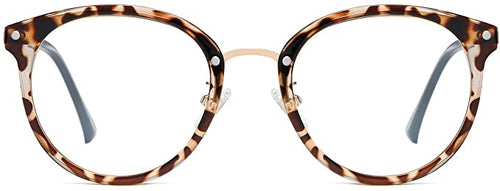 SOJOS Retro Round Blue Light Blocking Glasses TR90 Computer Eyeglasses Ashley SJ9001