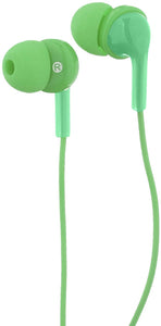 Biijok In-Ear Wired Headphones Earbuds with Microphone, Green