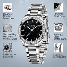 Load image into Gallery viewer, 8118C | Quartz Women Watch | Stainless steel Band-megalith watch